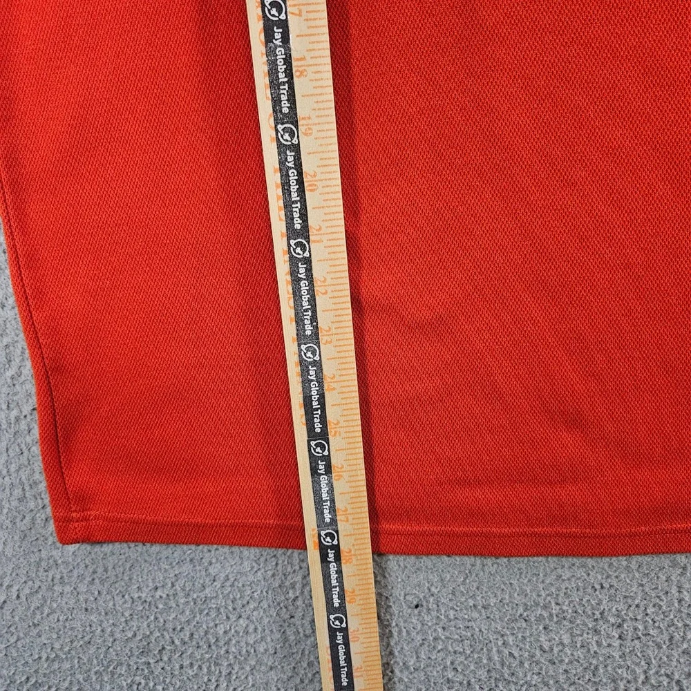 The North Face Mens‎ Orange Waffle Knit Quarter Zip Pullover Sweater Size Medium